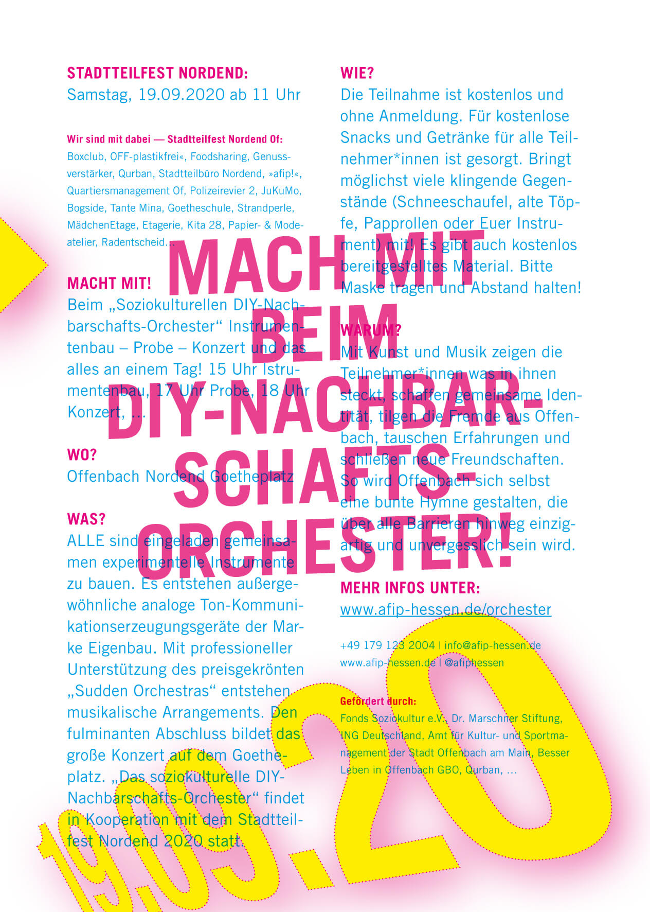 diy orchester offenbach postkarte